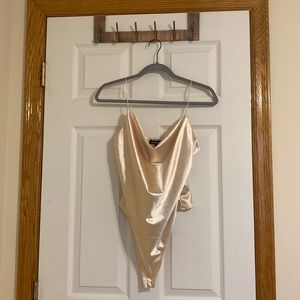 Silk Bodysuit~shade off white